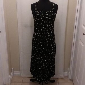 Black Lemon Print Dress size S